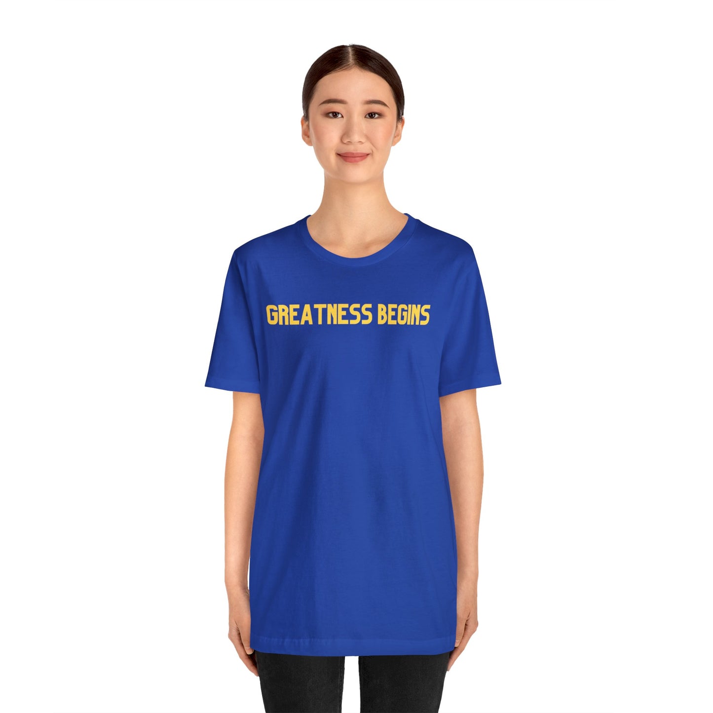 Greatness Begins - Jersey Short Sleeve Tee