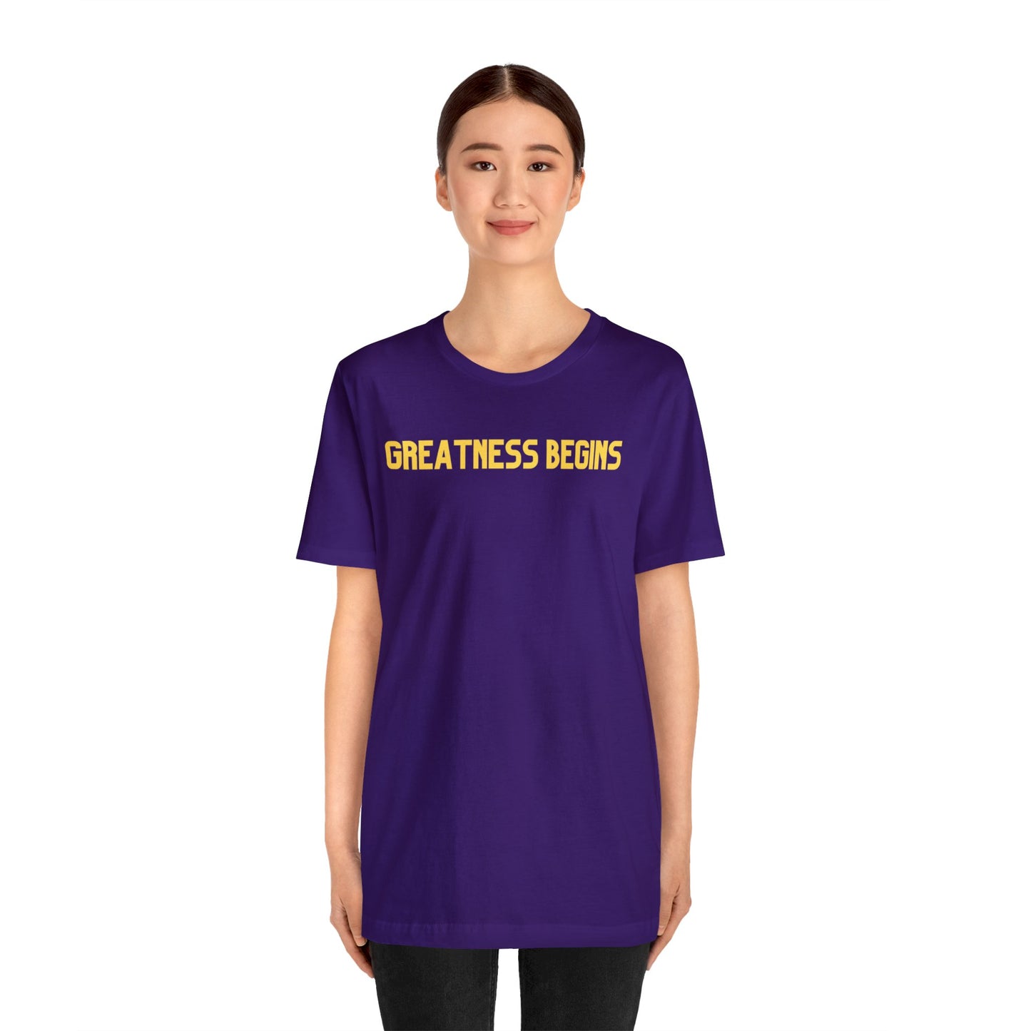 Greatness Begins - Jersey Short Sleeve Tee