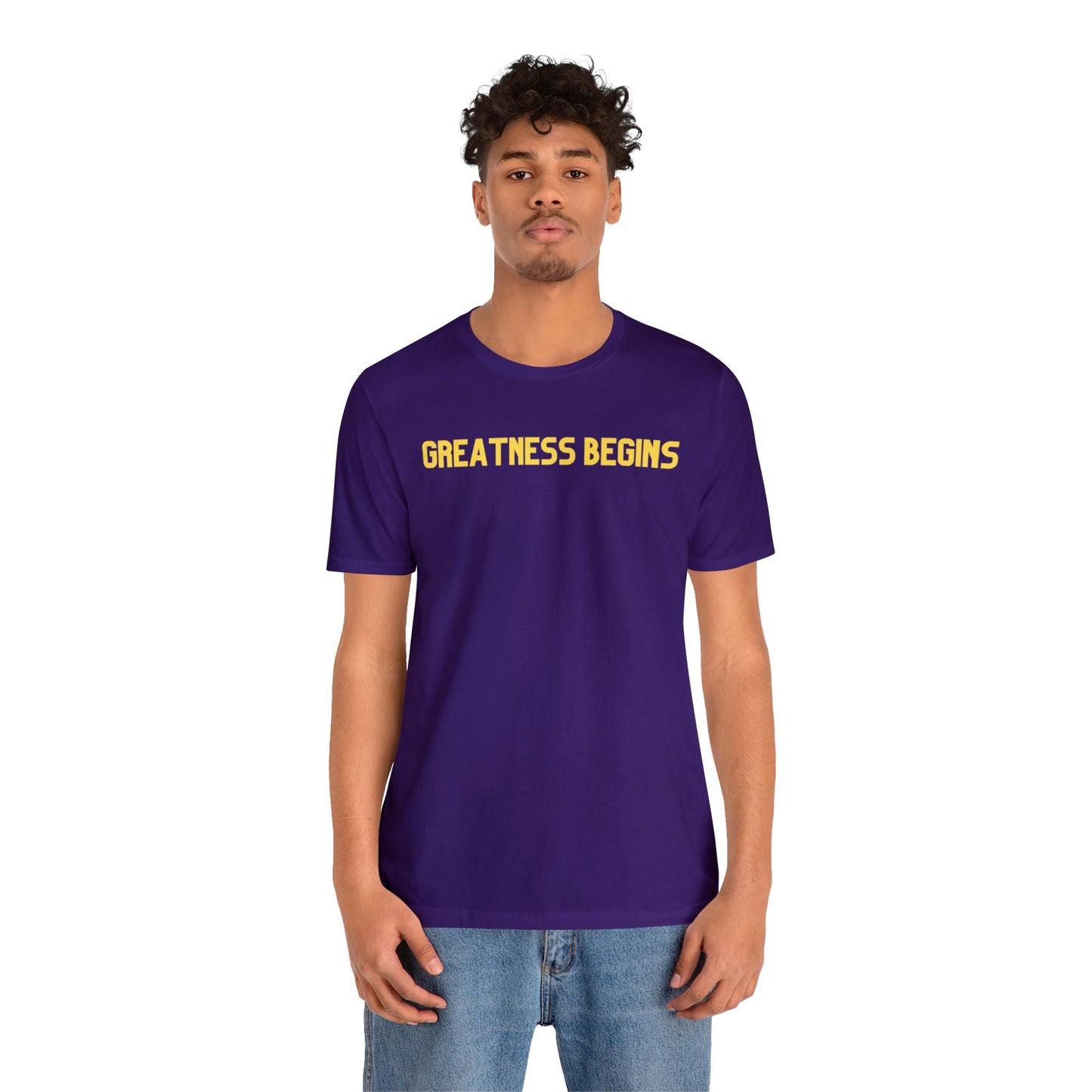 Greatness Begins - Jersey Short Sleeve Tee