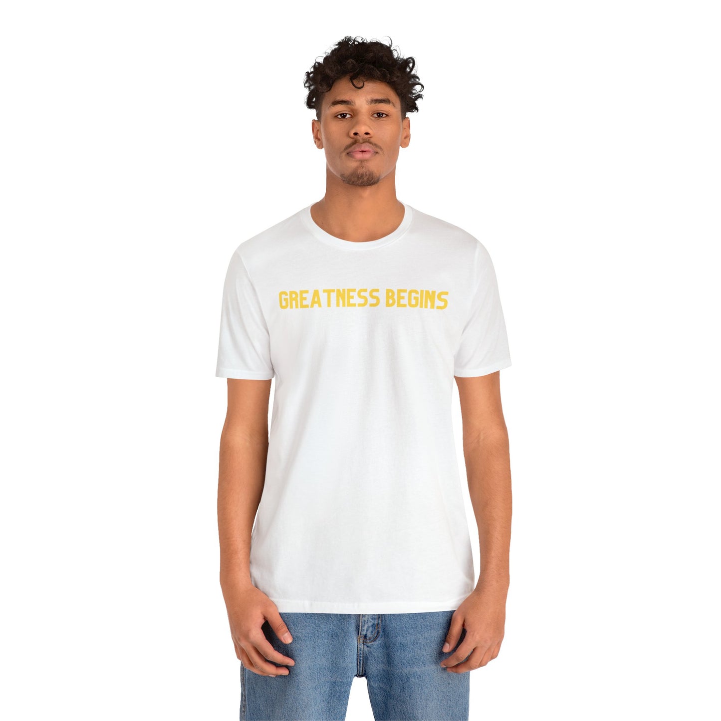 Greatness Begins - Jersey Short Sleeve Tee