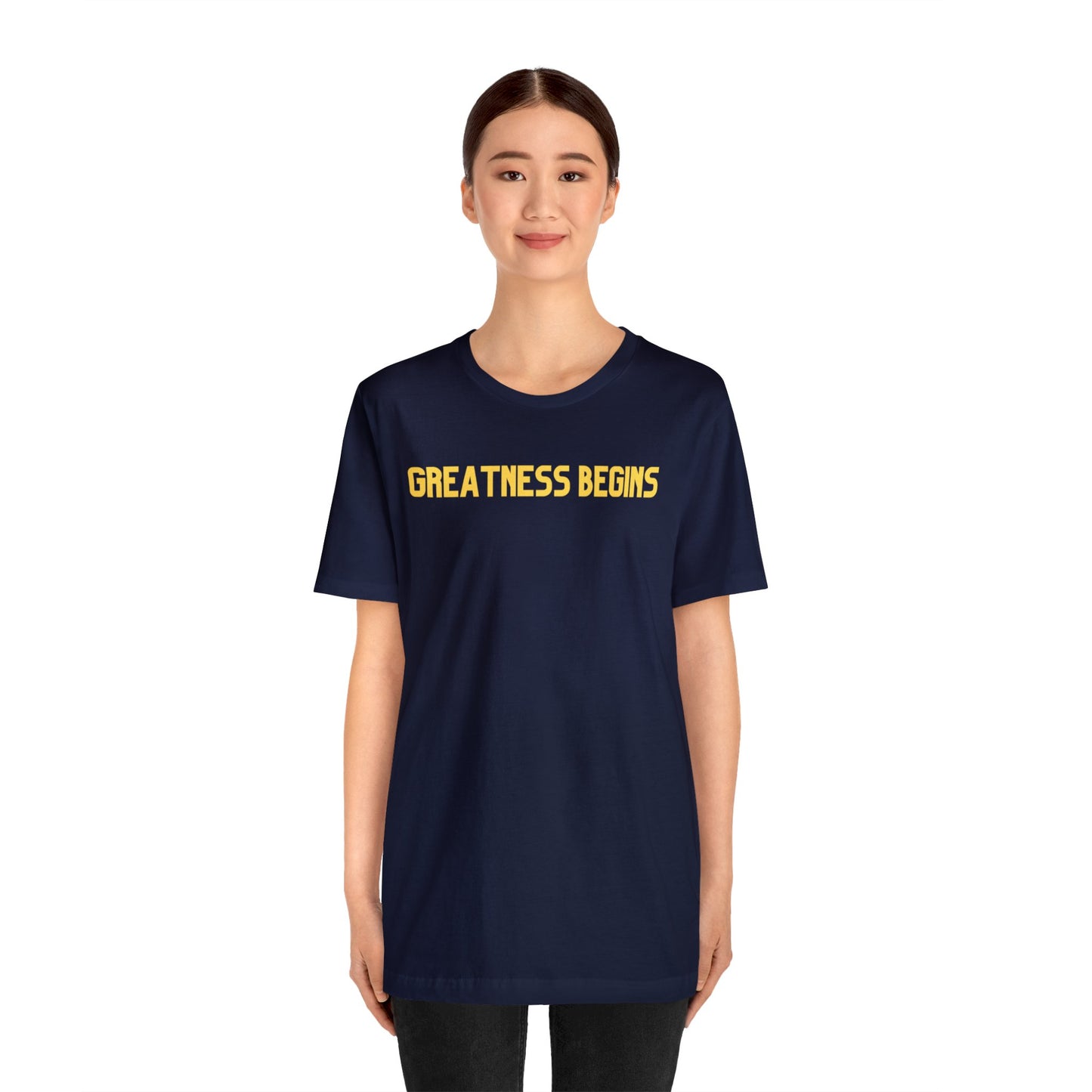 Greatness Begins - Jersey Short Sleeve Tee