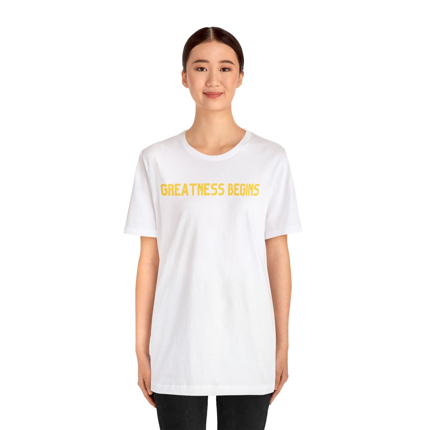 Greatness Begins - Jersey Short Sleeve Tee