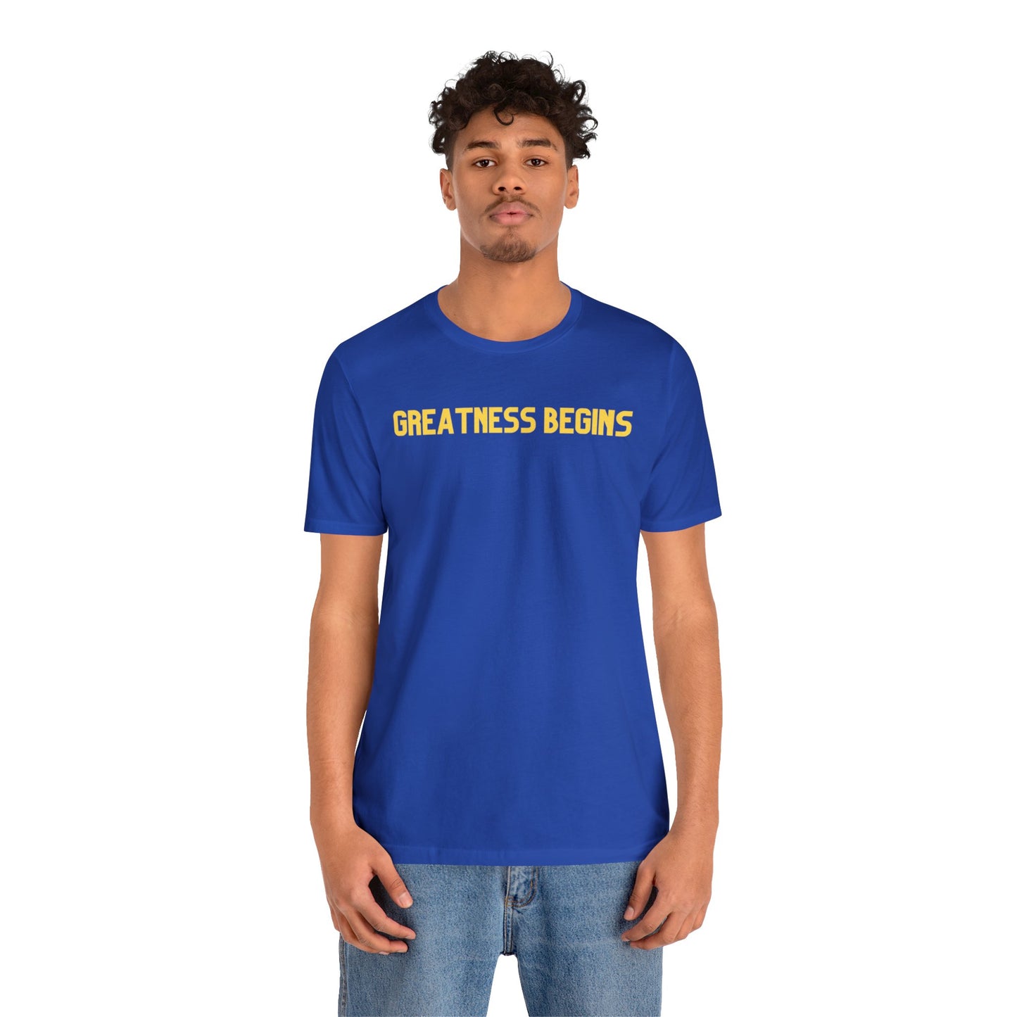 Greatness Begins - Jersey Short Sleeve Tee